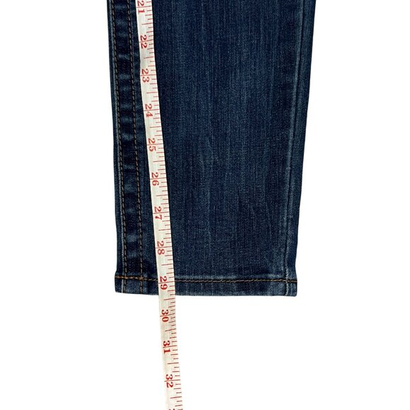 Seven7 Women's Tummyless High Rise Stretch Dark Wash Classic Skinny Jeans Sz 10 - Picture 12 of 16